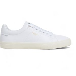 Pepe Jeansvoor mannen. PMS31059 Trainers Kenton Rise wit (46), Plat, Veters, Casual