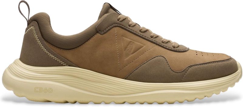 Clarksvoor mannen. 26181634 Lt360 Lace bruin leren sportschoenen (45), Leer, Plat, Veters, Casual