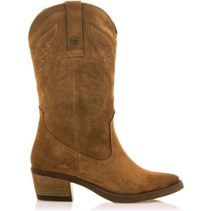 MTNGvoor vrouwen. 58964 Leren laarzen Teo Bruin (41), Leer, 5 tot 8 cm, Geen, Casual