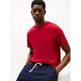Tommy Hilfiger - Ess Seasonal Reg Fit Solid Tee - T-shirt - Rood - Korte Mouwen