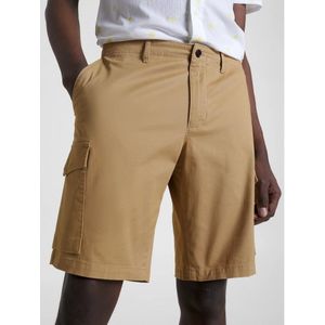 Tommy Hilfigervoor mannen. MW0MW23573 Cargo shorts 1985 Harlem beige (36), Bruin, Casual, Katoen, Elastaan, Biologisch katoen, Duurzaam