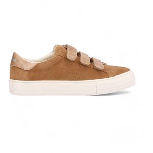 NO NAMEvoor vrouwen. ONGFNA0 Arcade Leren Sneakers bruin (40), Leer, Plat, Klittenband, Casual