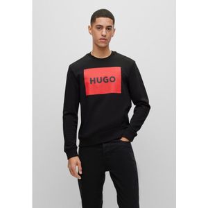 HUGOvoor mannen. 50467944 Duragol sweatshirt zwart (XL), Casual, Katoen, Lange mouwen, Duurzaam