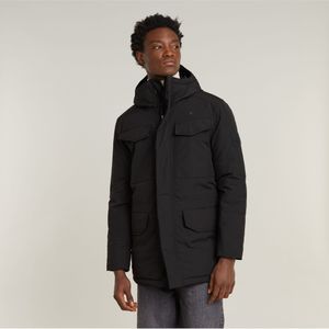 G-Starvoor mannen. D25381-D419-6484 Vodan gewatteerde parka zwart (L), Casual, Polyamide, Duurzaam