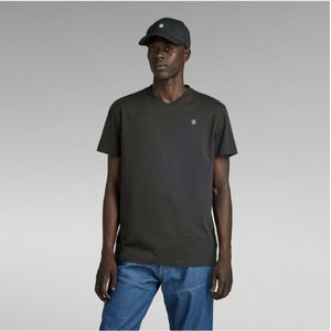 G-Starvoor mannen. D16412-336-6484 Base-S T-shirt zwart (L), Casual, Korte mouwen, Biologisch katoen, Duurzaam