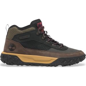 Timberlandvoor mannen. TB0A6CW1EJC1 Leren bergschoenen Greenstride Motion 6 Mid zwart (41.5), Leer, Plat, Veters, Sportief, Buiten, Duurz