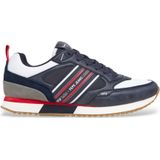 Pepe Jeans - PMS40028 Dublin - Hardloopschoenen - Marineblauw - Vetersluiting - Plat