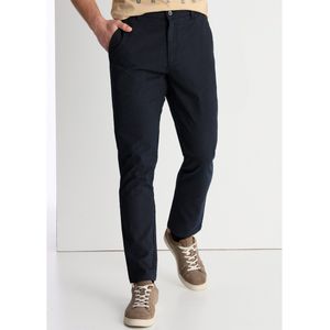 Lois Jeansvoor mannen. 101863988 Chino-broek met marineprinttextuur (29), Casual, Katoen, Marineblauw