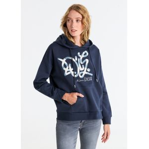 Lois Jeansvoor vrouwen. 464612653 Kanguro Sweatshirt Roze Pailletten (XS), Casual, Katoen, Lange mouwen