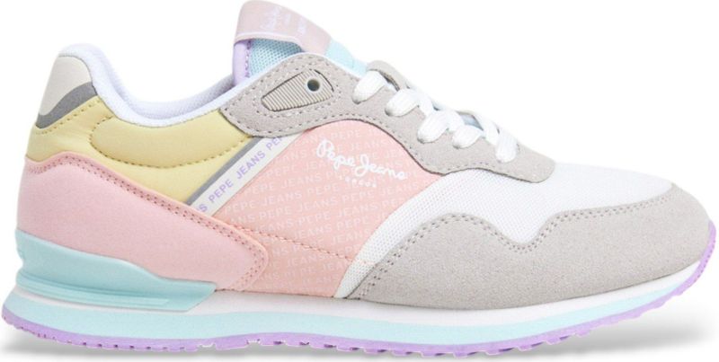 Pepe Jeans - PGS40017 - Veelkleurige Hardloopschoenen - Casual - Plat - Veters