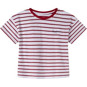 Pepe Jeansvoor meisjes. PG503128 Jeanne T-shirt rood (10años= 140cm), Casual, Katoen, Korte mouwen, kinderkleding