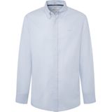 PEPEJEANS - Overhemd - Blauw - Katoen - Slanke Pasvorm - Lange Mouwen
