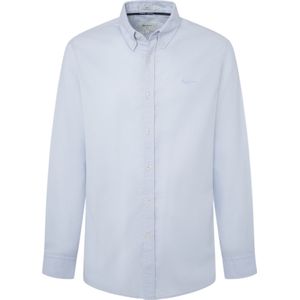 PEPEJEANS - Overhemd - Blauw - Katoen - Slanke Pasvorm - Lange Mouwen