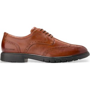 Cole Haanvoor mannen. C40406 GrandFlex bruin leren oxford schoenen (43), Leer, Plat, Veters, Casual