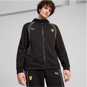 Pumavoor mannen. 62704601 Ferrari Race sweatshirt zwart (S), Casual, Sportief, Katoen, Meerdere sporten, Duurzaam