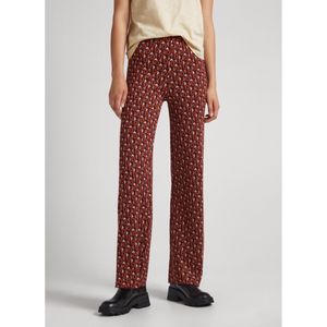 Pepe Jeansvoor vrouwen. PL211669 Maroon Elle broek (L), Rood, Casual, Granaatappel, Acryl