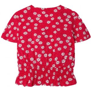 Pepe Jeansvoor meisjes. PG301566 Blouse Kanten rood (16años= 176cm), Casual, Viscose, Korte mouwen, kinderkleding