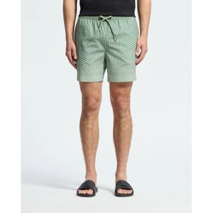 Psycho Bunnyvoor mannen. B6W619F200 All-over print zwempak Bendigo groen (S), Strandkleding, Polyester