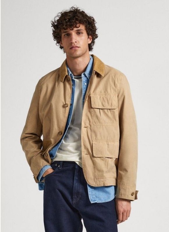 Pepe Jeans - PM402791 Baylor - Jas - Beige - Casual - Polyester - Lange Mouwen