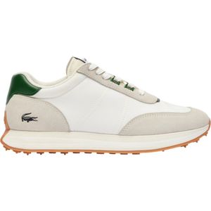 Lacostevoor mannen. 47SMA0112_1R5 Carnaby Pro Schoenen wit (45), Stof, Plat, Veters, Casual