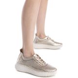 Carmela - 16236905-ORO - Damesschoenen - Goudkleurig - Leer - Vetersluiting