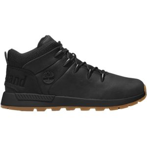 Timberlandvoor mannen. TB0A2PB40151 Leren Sprint Trekker Mid Veterschoen Zwart (40), Leer, Plat, Casual, Buiten, Duurzaam