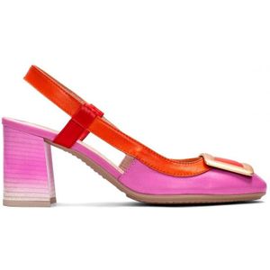 Hispanitas - Helphoogte 6,5cm - Leren Schoenen - Rood - Pumps