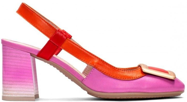 Hispanitas - Helphoogte 6,5cm - Leren Schoenen - Rood - Pumps