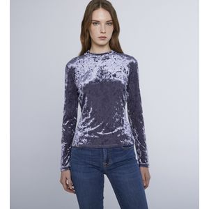 Marellavoor vrouwen. 2423946035200 Balera T-shirt blauw liloso (S), Casual, Polyester, Lange mouwen