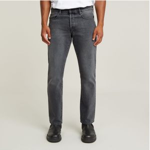 G-Starvoor mannen. 51002-D291-C778 Jeans 3301 Recht Grijs (38/36), Casual, Denim, Biologisch katoen, Duurzaam