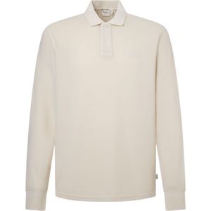 Pepe Jeansvoor mannen. PM542213 Nieuw Oliver Gd Ls wit poloshirt (XL), Casual, Lange mouwen, Duurzaam