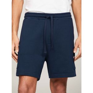 Tommy Jeansvoor mannen. DM0DM18479 Marine joggershort (XXL), Casual, Biologisch katoen, Duurzaam, Marineblauw