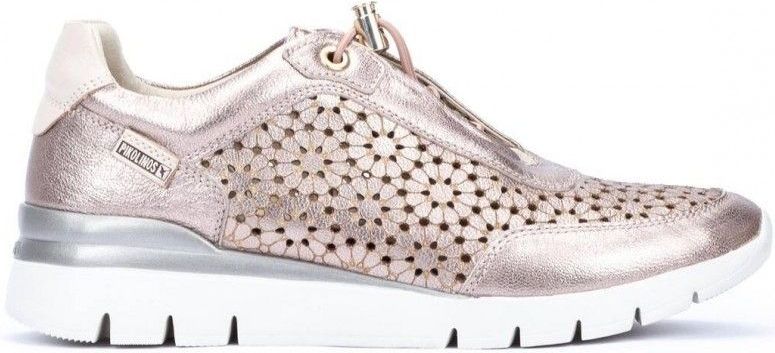 Pikolinos - Cantabria - Leren Sportschoenen - Zilver