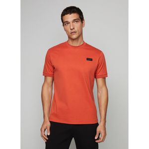 Hackett Londonvoor mannen. HM500782 Sport T-shirt oranje (L), Casual, Katoen, Korte mouwen