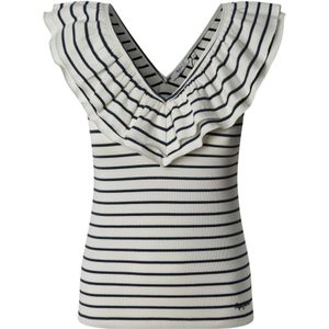 Pepe Jeansvoor vrouwen. PL506017 Top Valery marine (L), Casual, Katoen, Mouwloos / spaghettibandjes, Duurzaam, Marineblauw