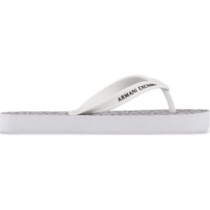 Armani Exchange - XDQ010 - Slippers - Zwart, Wit - Synthetisch - Casual