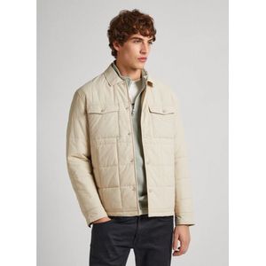 Pepe Jeansvoor mannen. PM402870 Vander beige jas (XL), Casual, Polyamide, Lange mouwen