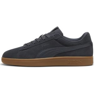 Pumaunisex. 39098416 Smash 3.0 donkergrijs leren sportschoenen (45), Leer, Plat, Veters, Casual, Sportief, Meerdere sporten