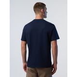 North Sails - 692970 - T-shirt - Marineblauw - Korte Mouwen - Biologisch Katoen