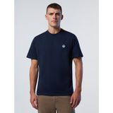 North Sails - 692970 - T-shirt - Marineblauw - Korte Mouwen - Biologisch Katoen