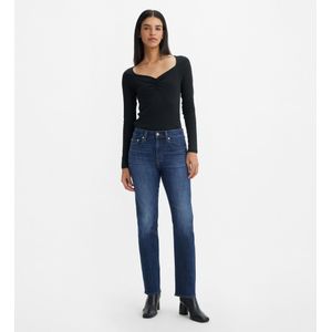 Levi'svoor vrouwen. 18883-0268 Jeans 724 rechte blauwe spijkerbroek met hoge taille (32/30), Casual, Katoen, Denim