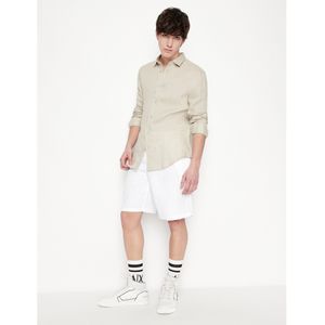 Armani Exchangevoor mannen. 8NZS67ZNFNZ1100 Witte effen bermuda (28), Casual, Viscose