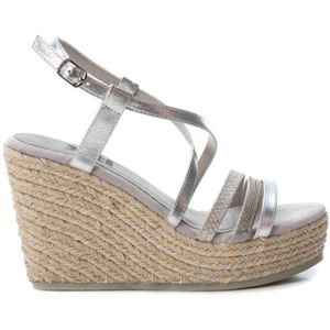 Xtivoor vrouwen. 49029 Sandaal 049029 ijs -Hoogte sleehak: 10cm (40), 8 tot 10 cm, Gesp, Casual, Grijs