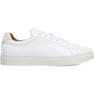 Hackett Londonvoor mannen. HMS21417 Hackney Klassieke Leren Sneakers wit (42), Leer, Plat, Veters, Casual