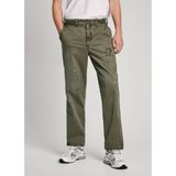 Pepe Jeans - PM211787 - Relaxte Broek - Groen - Casual - Katoen