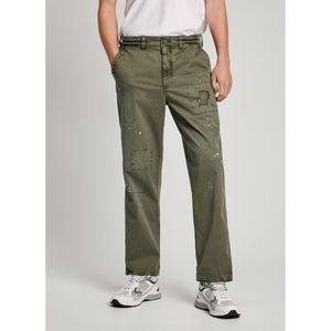 Pepe Jeans - PM211787 - Relaxte Broek - Groen - Casual - Katoen