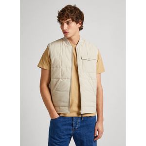 Pepe Jeansvoor mannen. PM402872 Vest Vincenzo beige (L), Casual, Polyamide