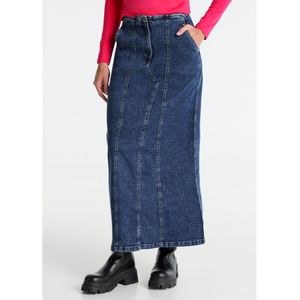 Lois Jeansvoor vrouwen. 411502576 Blauwe midi denim rok (36), Casual, Katoen