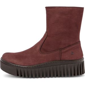 Artvoor vrouwen. 115311467003_008 Leren enkellaarsjes 1531 Brighton Bordeaux (42), Leer, 3 tot 5 cm, Ritssluiting, Casual