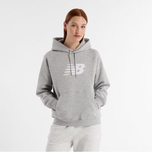 New Balancevoor vrouwen. WT43524 Sweatshirt Sport Fleece Logo grijs (XL), Casual, Katoen, Lange mouwen